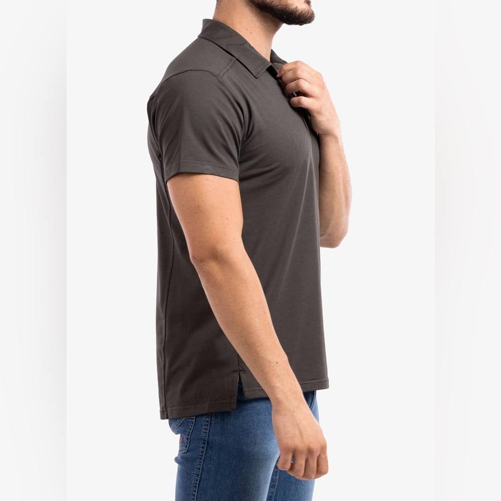 Arc’teryx Captive Polo Shirt Gray Performance Short Sleeve Men’s Large - Picture 3 of 13